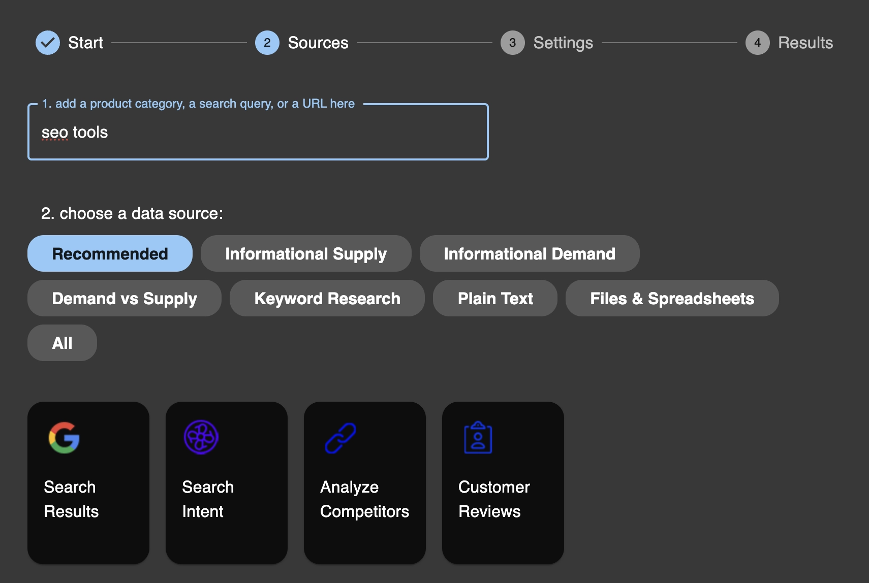 Create a new SEO graph